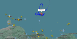Dos bombarderos estadounidenses B-52 sobrevuelan el Caribe frente a las costas de Venezuela