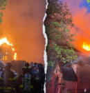 Incendio destruye Iglesia histórica de Astoria y deja seis bomberos heridos