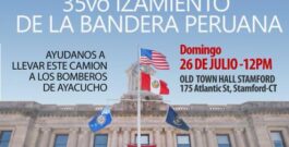 Dan inicio las Fiestas Patrias del Perú en Stamford con importante gesto solidario