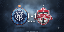 New York City FC y Toronto FC firmaron tablas en un vibrante 1-1