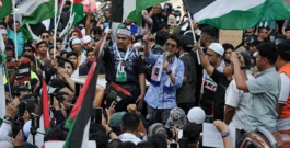 Protestas Frente a las Naciones Unidas Contra la Política de Israel y la Guerra en Gaza